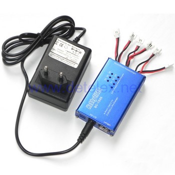 XK-X100 Dexterity Quadcopter parts BC-1S06 balance charger box + charger (set) without battery can charge 6 batteries at the same time (9128 plug)